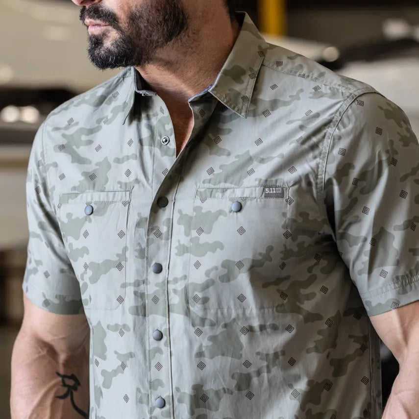 5.11 Tactical Crestline Camo Short Sleeve Shirt 71377 - Discontinued