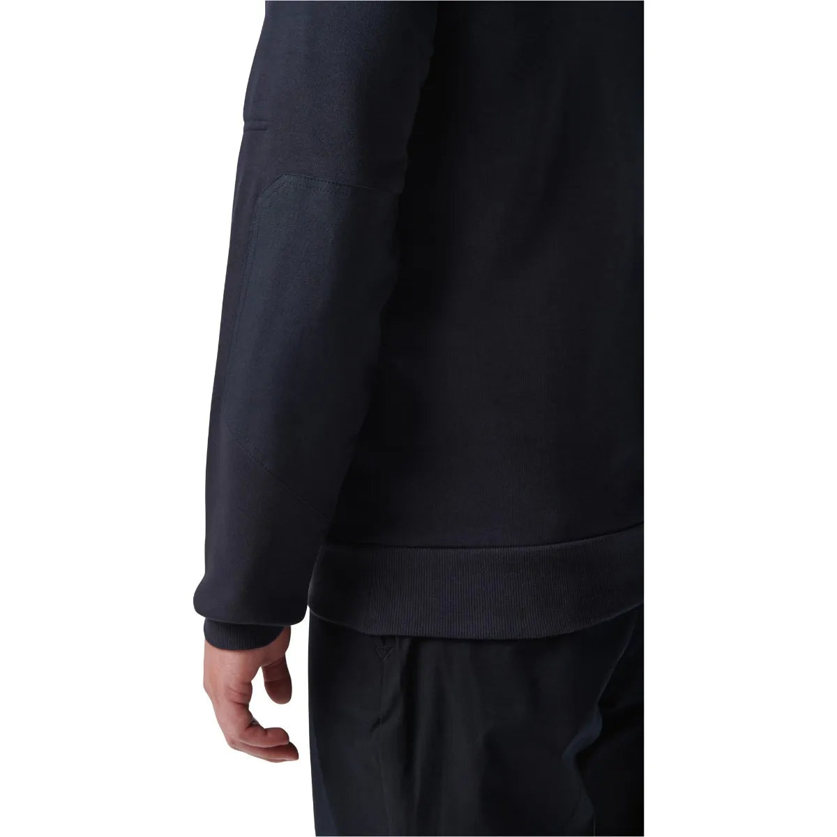 Close-up of the back of a 5.11 Tactical Job Shirt 1/4 Zip 2.0, showcasing the durable fabric and elbow patch detail.