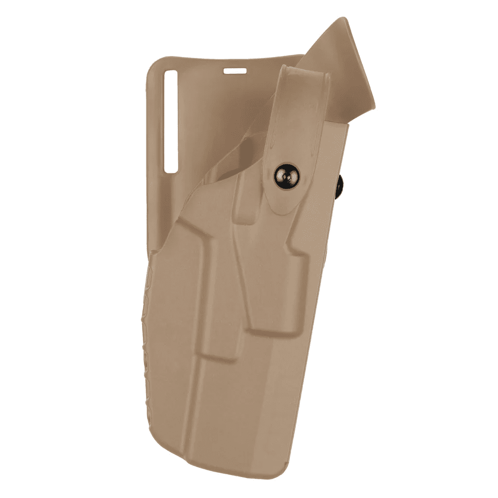 Safariland Model 7365 7TS ALS/SLS Low-Ride, Level III Retention Duty Holster for Smith & Wesson M&P 9 - FDE Brown, Left