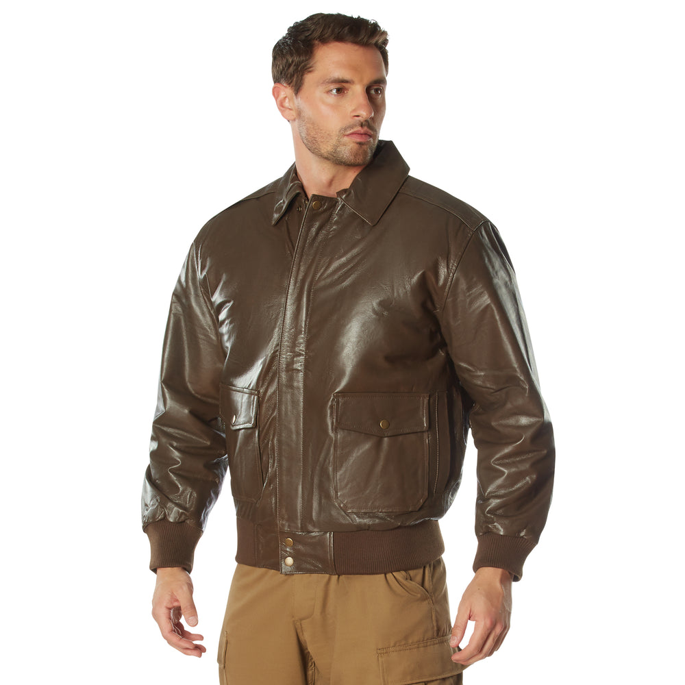 Rothco Classic A-2 Genuine Nappa Leather Flight Jacket 7577 - Clothing &amp; Accessories