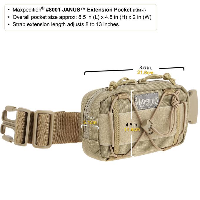 Maxpedition Janus Extension Pocket 8001 - Bags & Packs