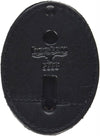 Boston Leather Oval Badge Holder Hook And Loop Closure - Badge Clips