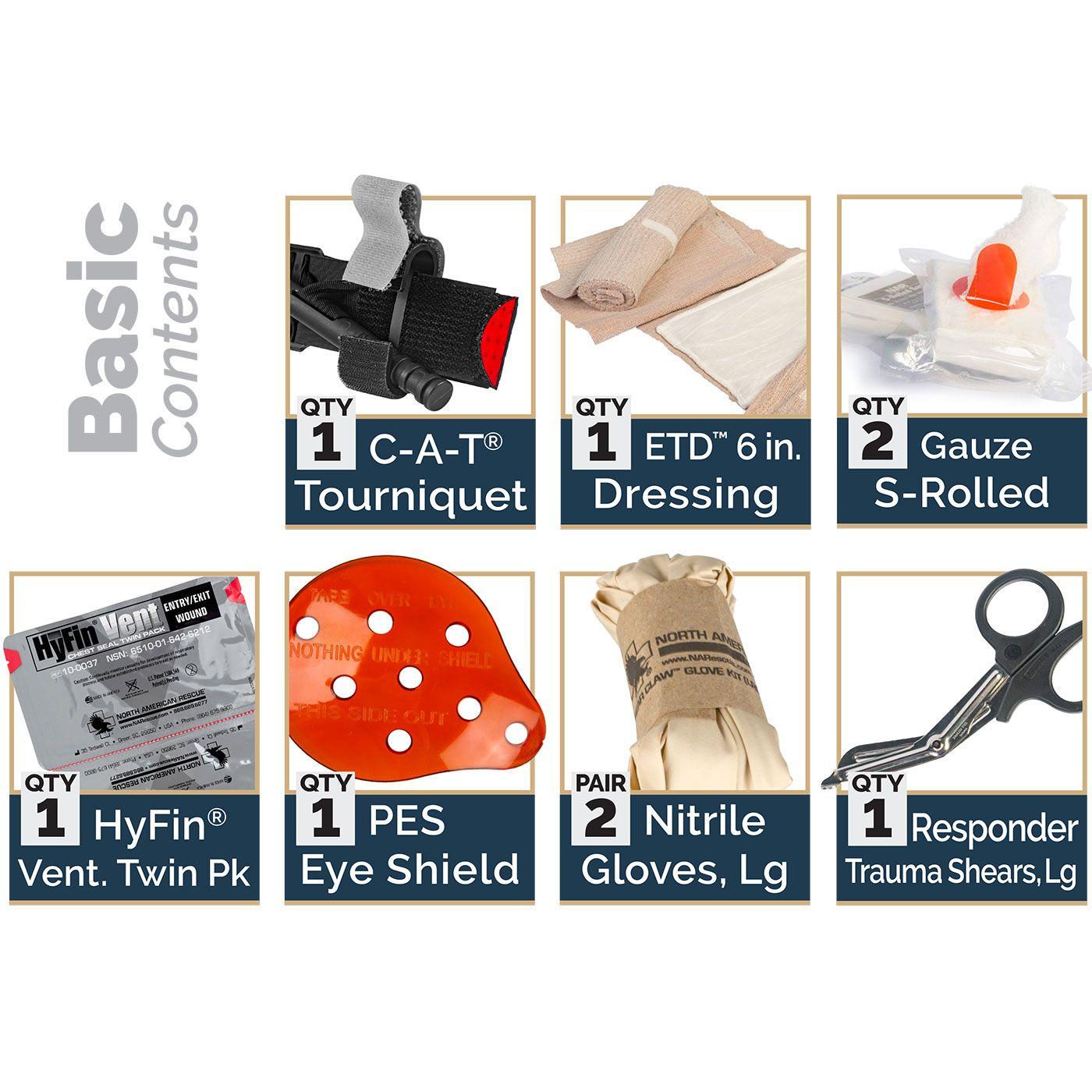 North American Rescue Tactical Operator Response Kit (TORK) BASIC - Newest Products