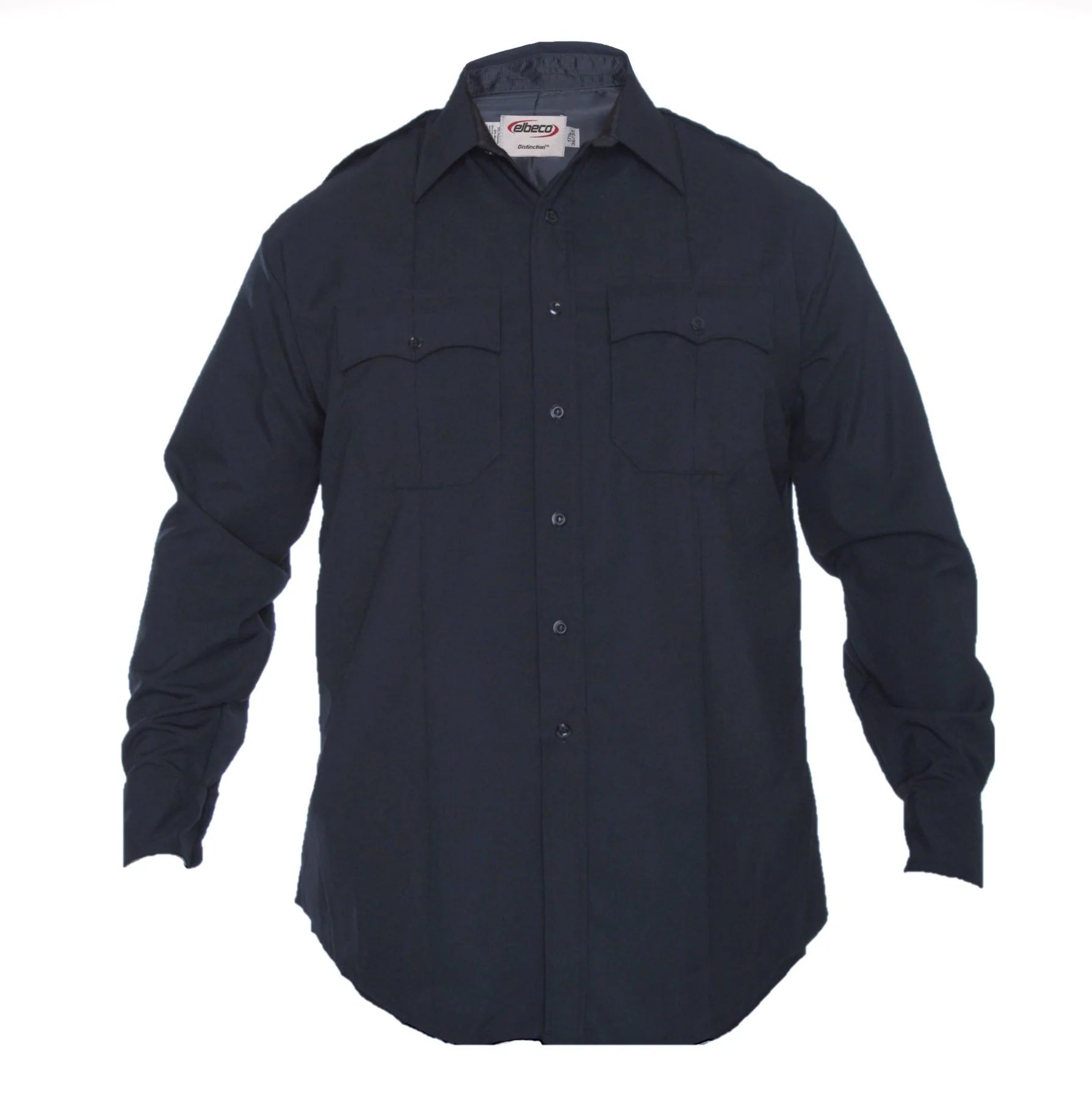 Elbeco Distinction Long Sleeve Shirt - Midnight Navy 850N - Clothing & Accessories