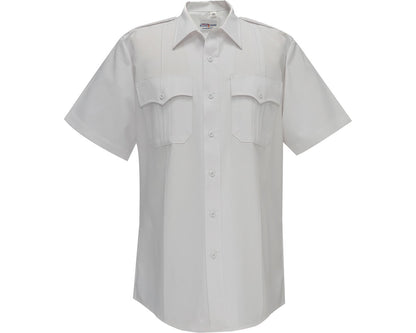 Flying Cross Men's Command Power Stretch Short Sleeve Uniform Shirt with Zipper 92R78Z - Newest Products