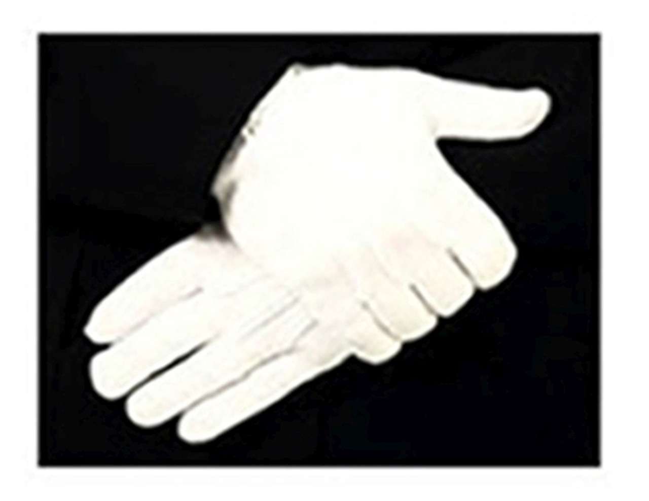 Hero's Pride Parade Slip-On Gloves - Nylon Stretch with Raised Pointing - Womens White 8782W-W1 - Clothing & Accessories