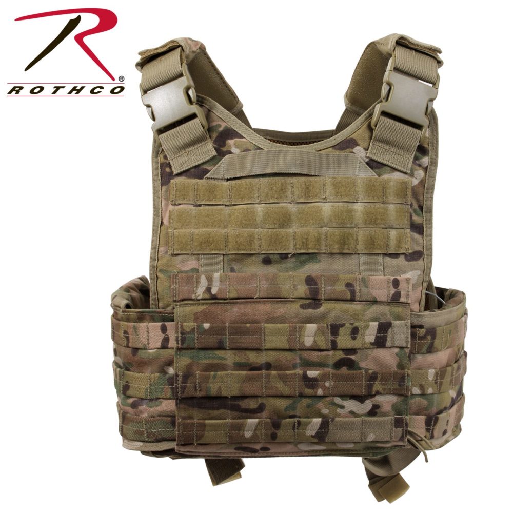 Rothco MOLLE Plate Carrier Vest - Tactical &amp; Duty Gear