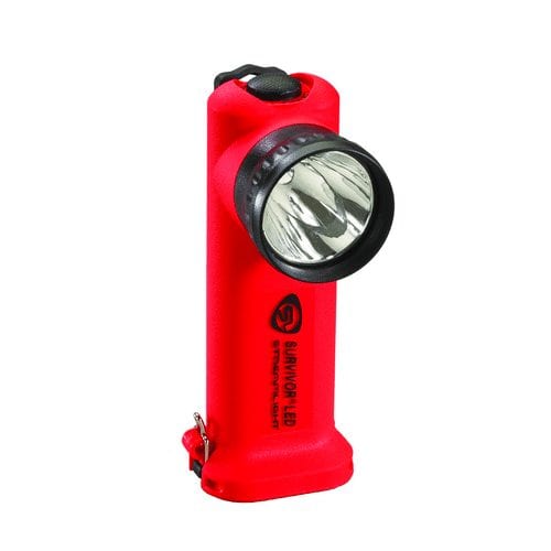 Streamlight Right Angle Firefighter's Survivor LED Flashlight - Alkaline Version - Orange