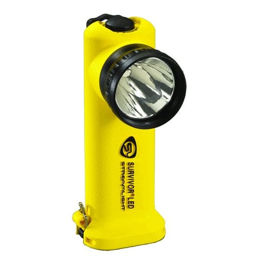 Streamlight Right Angle Firefighter's Survivor LED Flashlight - Alkaline Version - Yellow