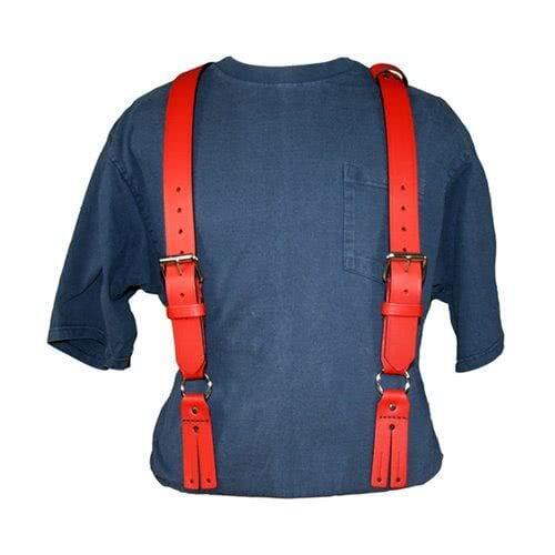 Boston Leather Firefighter's Suspenders Button Attachment - Clothing & Accessories