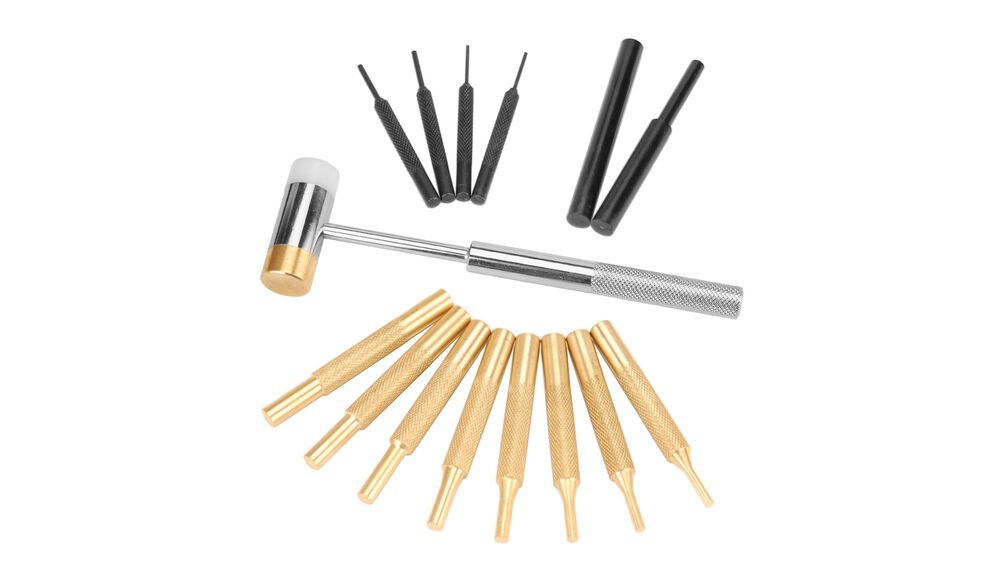 Wheeler Engineering Hammer and Punch Set, Plastic Case 951900 - Shooting Accessories