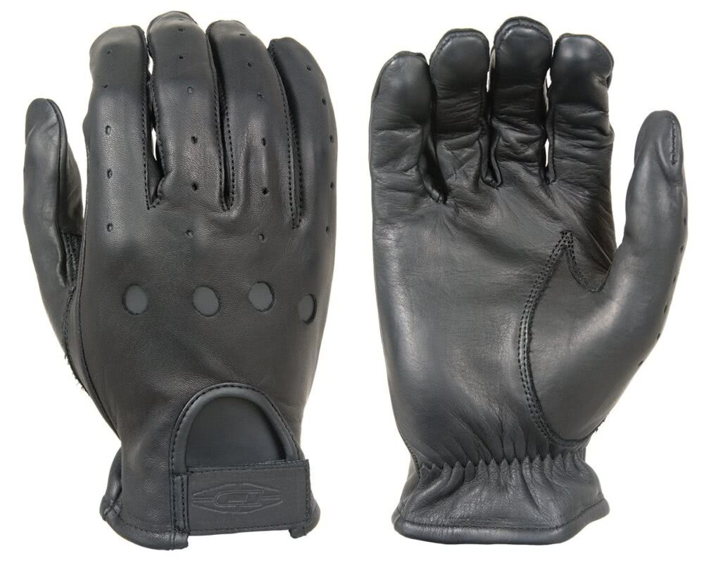 Damascus Full-Finger Leather Driving Gloves - Clothing & Accessories