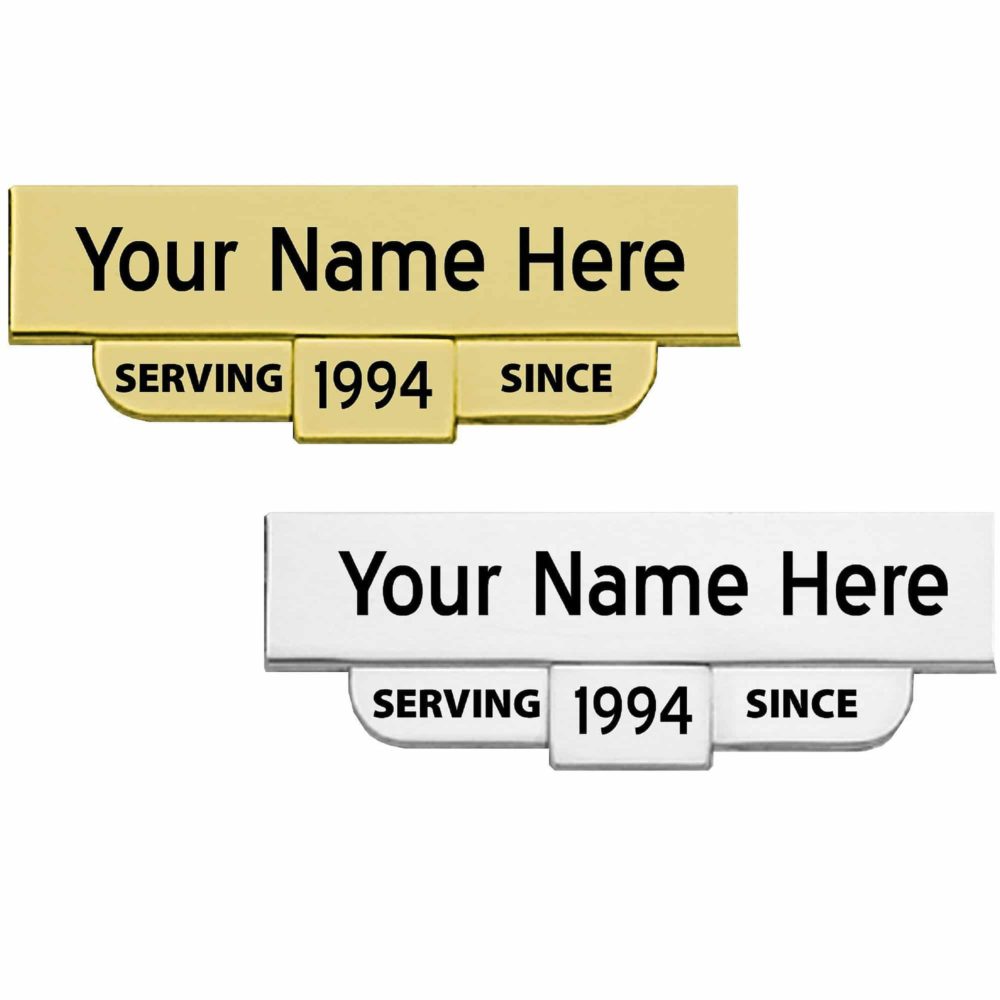 Engraved "Serving Since" Nameplate - Nameplates