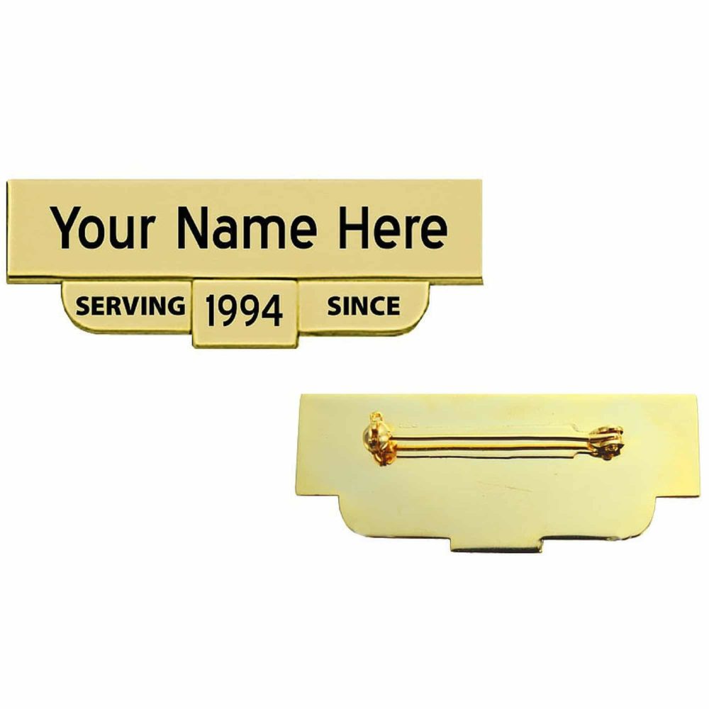 Engraved "Serving Since" Nameplate