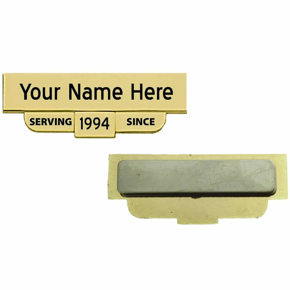 Engraved "Serving Since" Nameplate