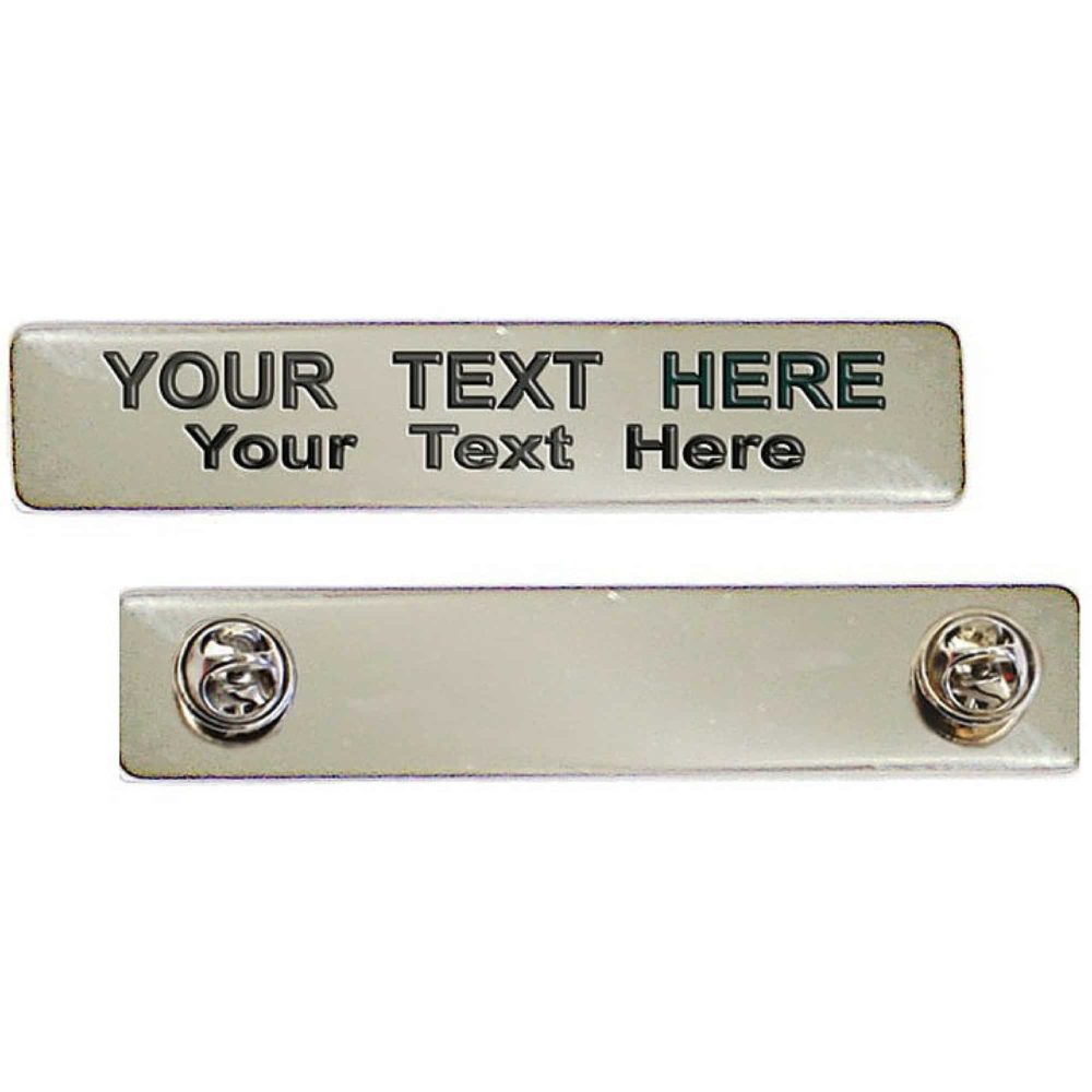 Custom Engraved Uniform Nameplate (One or Two Lines) – Durable & Fully ...