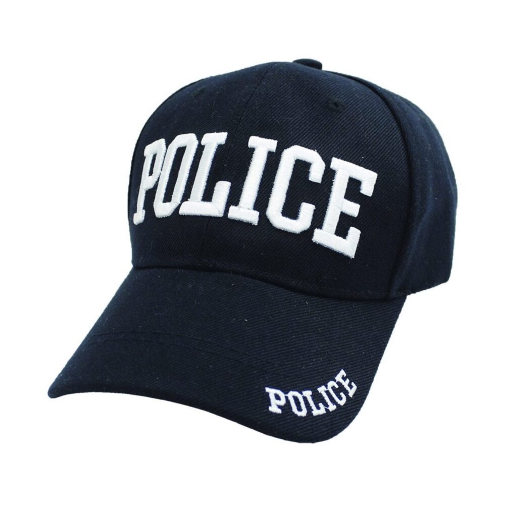 Black Police Baseball Cap - Clothing & Accessories