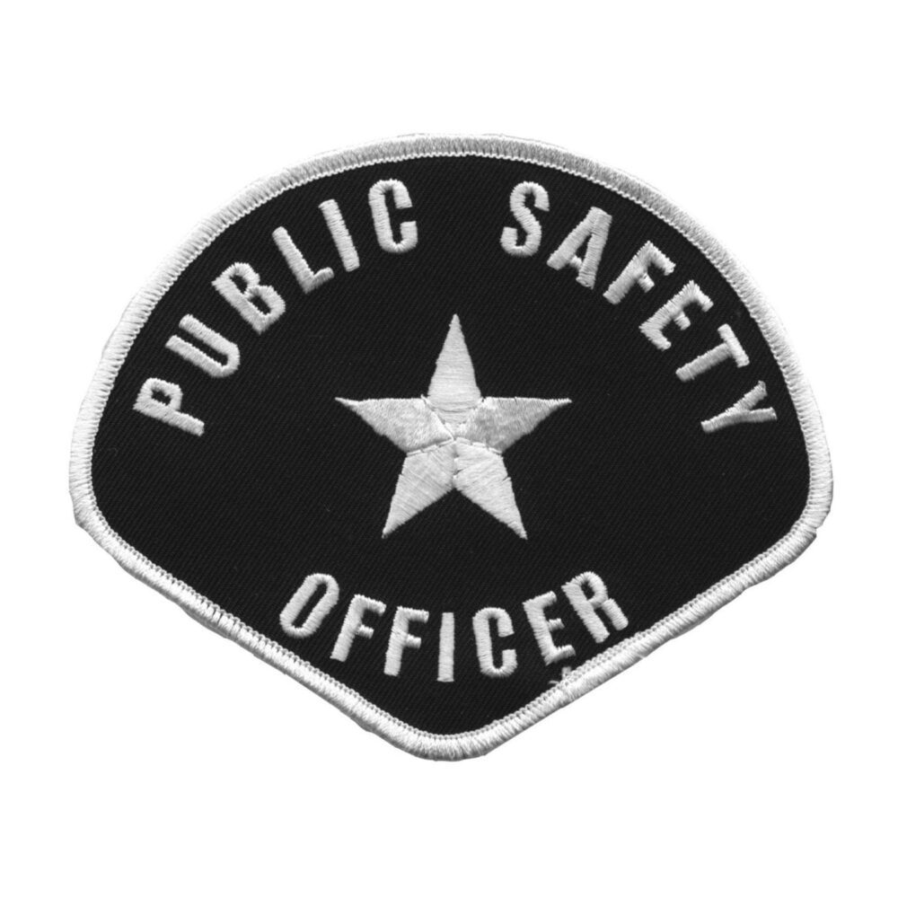 Public Safety Officer Shoulder Patch in Gold or Silver - Shoulder Patches