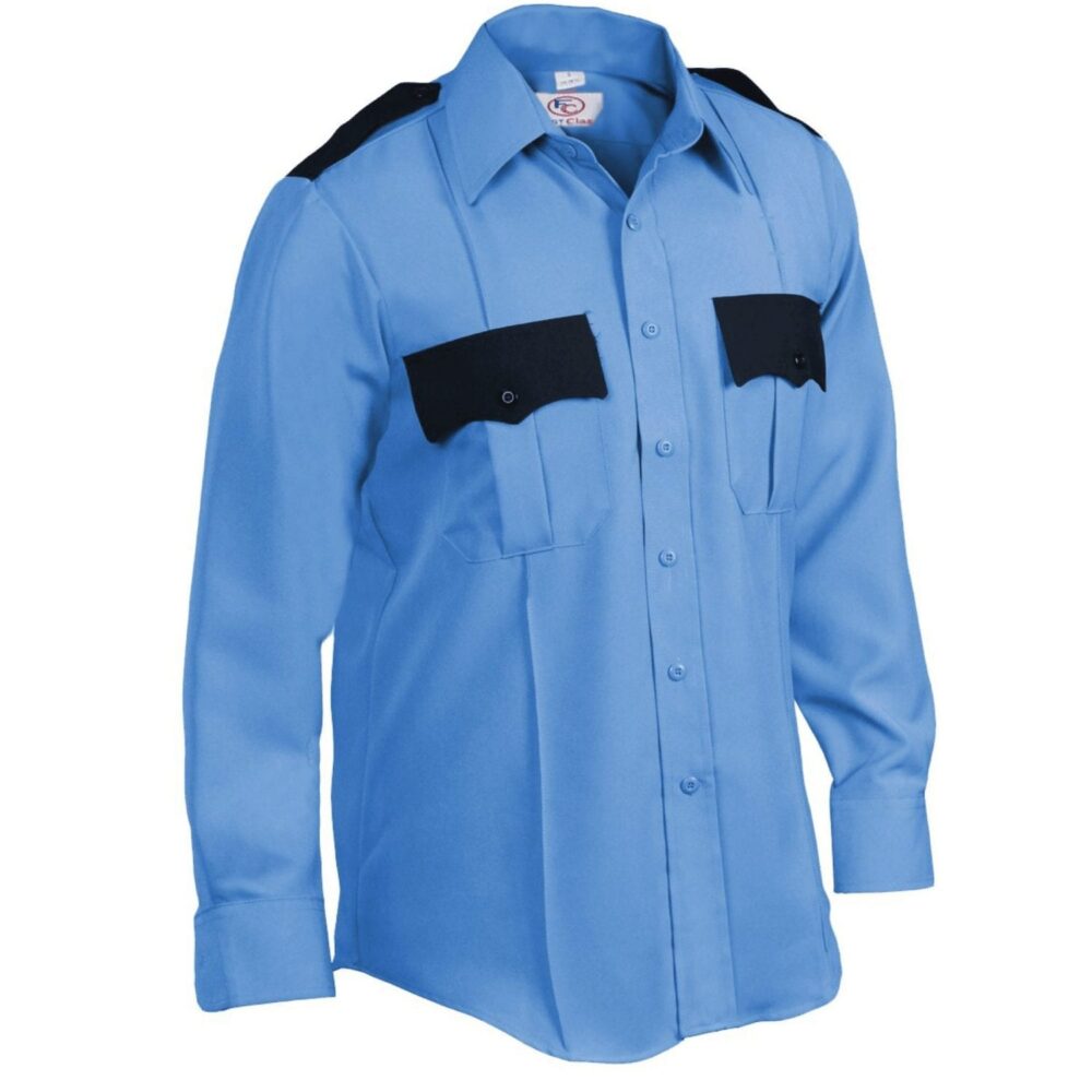 First Class Uniforms Two-Tone Long Sleeve Shirts