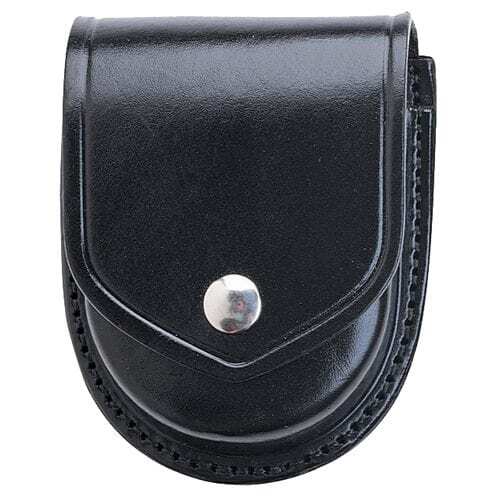 Aker Leather 500D Compact Round Double Handcuff Case - Tactical & Duty Gear