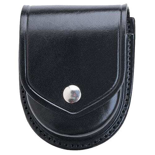 Aker Leather 500D Compact Round Double Handcuff Case - Tactical &amp; Duty Gear