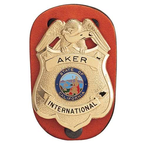 Aker Leather Clip-On Federal Badge Holder 590 - Badge Clips