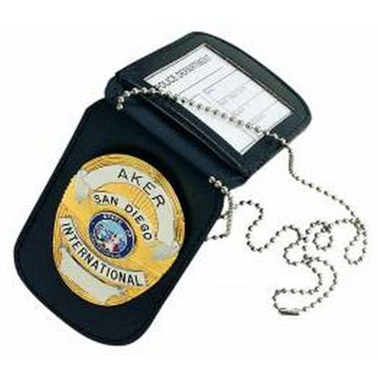 Aker Leather Neck Badge and ID Holder 597 - Badge Clips