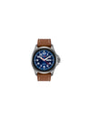 ArmourLite Officer Tritium Illuminated Watch - Blue, Brown Leather
