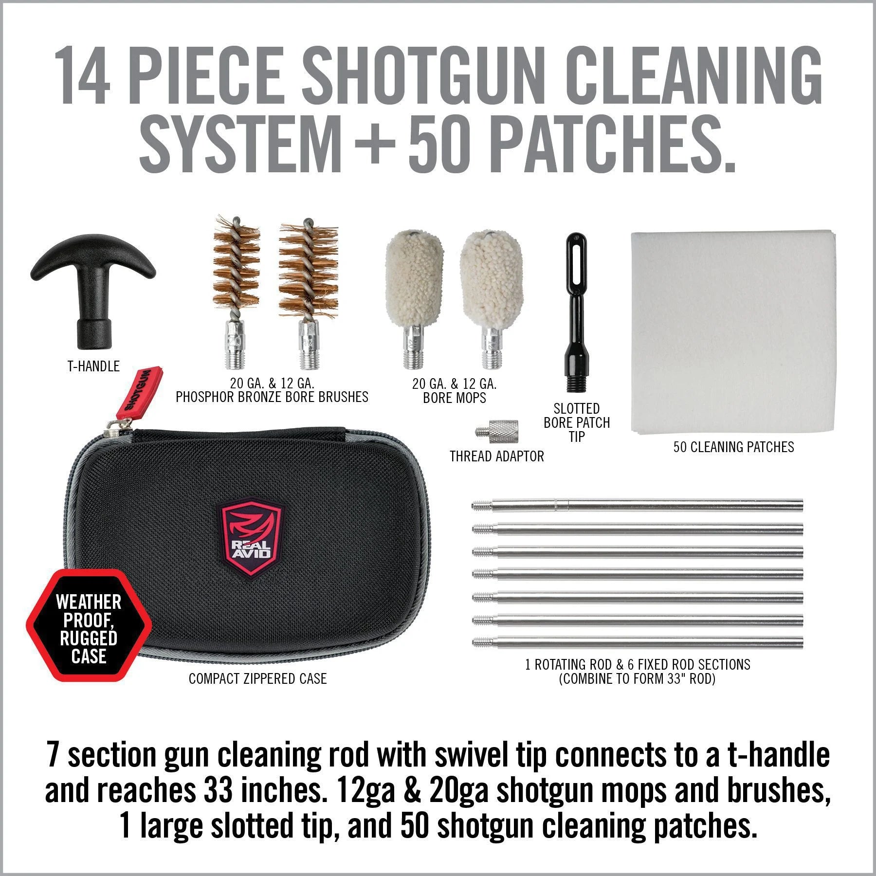 Real Avid Gun Boss - Shotgun Cleaning Kit AVGCK310-S - Shooting Accessories