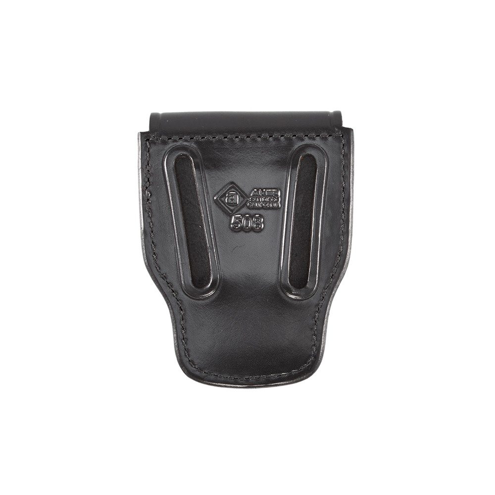 Rear view of a Aker Leather Handcuff Case 508 Plain