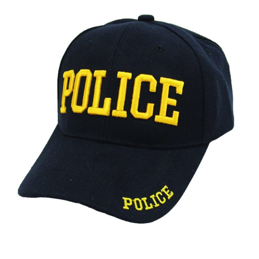 Black Police Baseball Cap - Clothing & Accessories