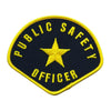 Public Safety Officer Shoulder Patch in Gold or Silver - Shoulder Patches