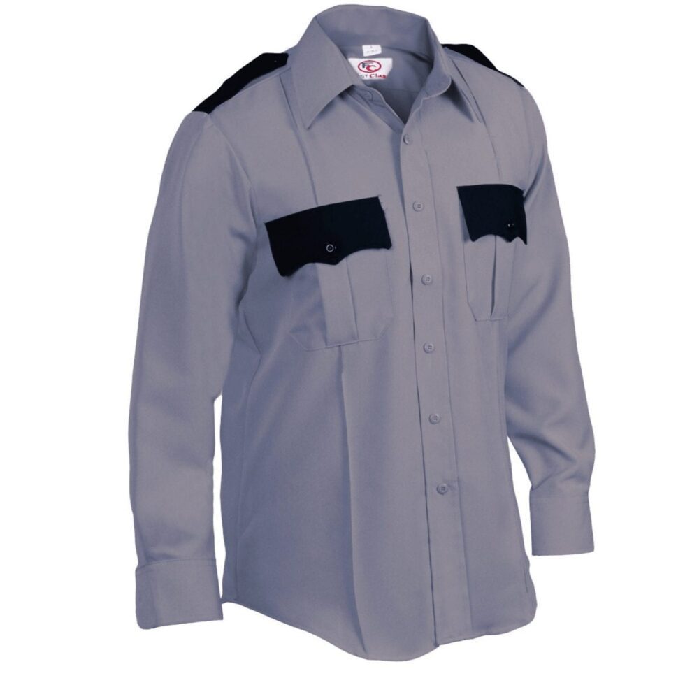 First Class Uniforms Two-Tone Long Sleeve Shirts