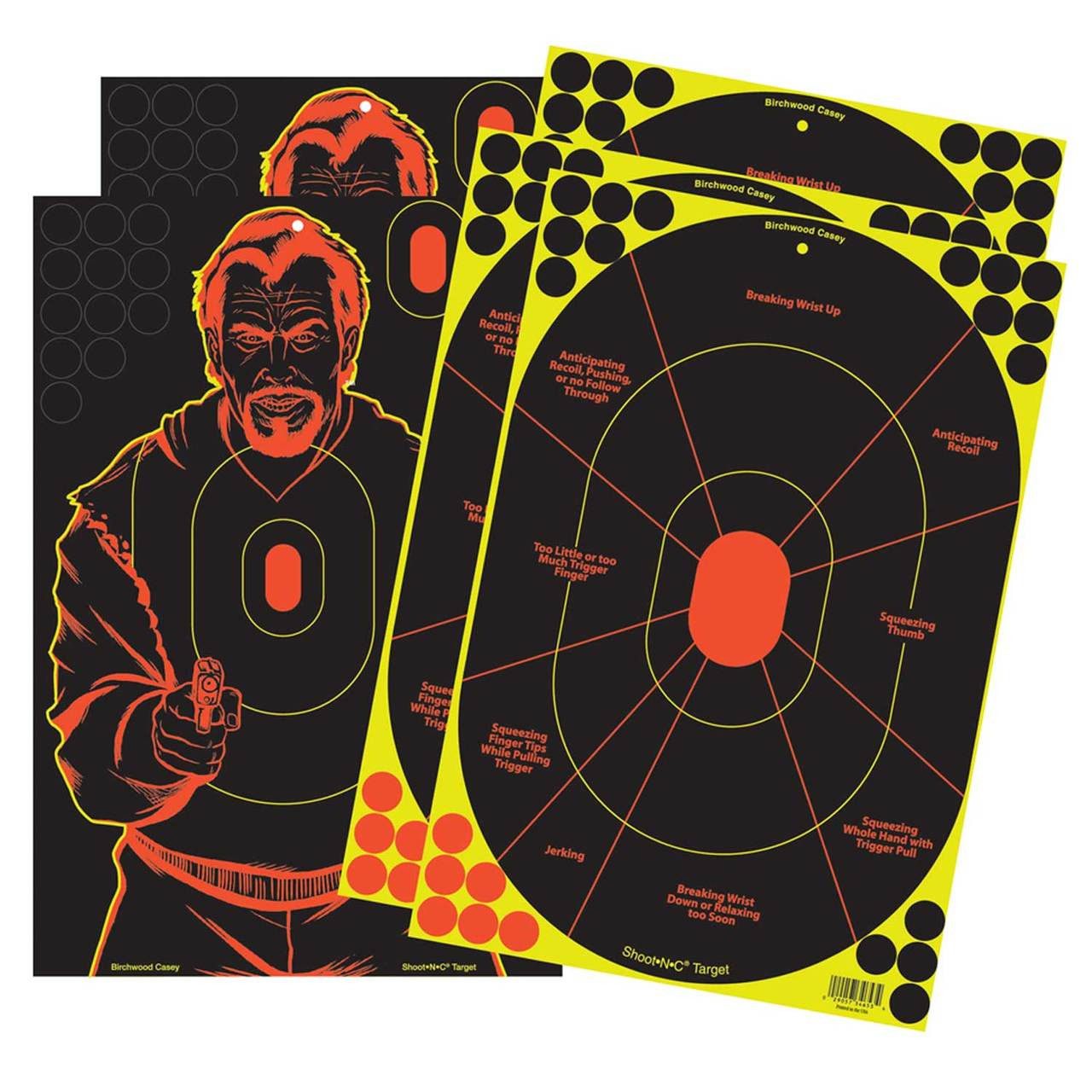 Birchwood Casey Shoot-N-C 12 x 18 Inch Combo 5 Targets - Newest Products