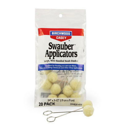 Birchwood Casey Swauber Applicators, 20 pack - Shooting Accessories