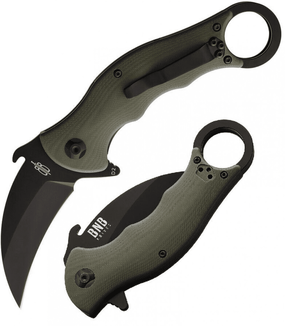 BNB Knives Tactical Karambit Folder BNB1221KFG - Newest Products