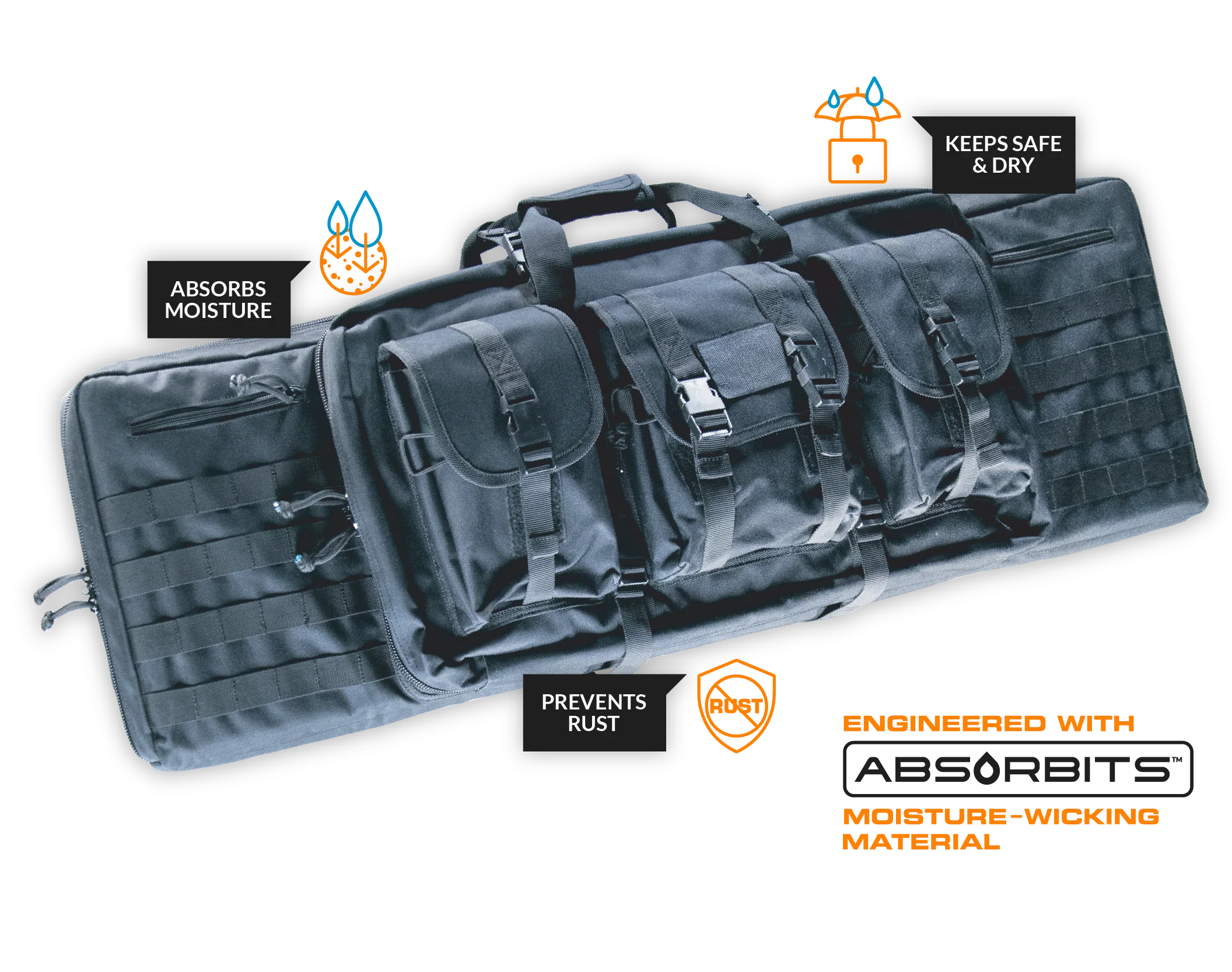 Bone-Dri Rust Prevention Dual Rifle Case AFR100BL - Newest Products