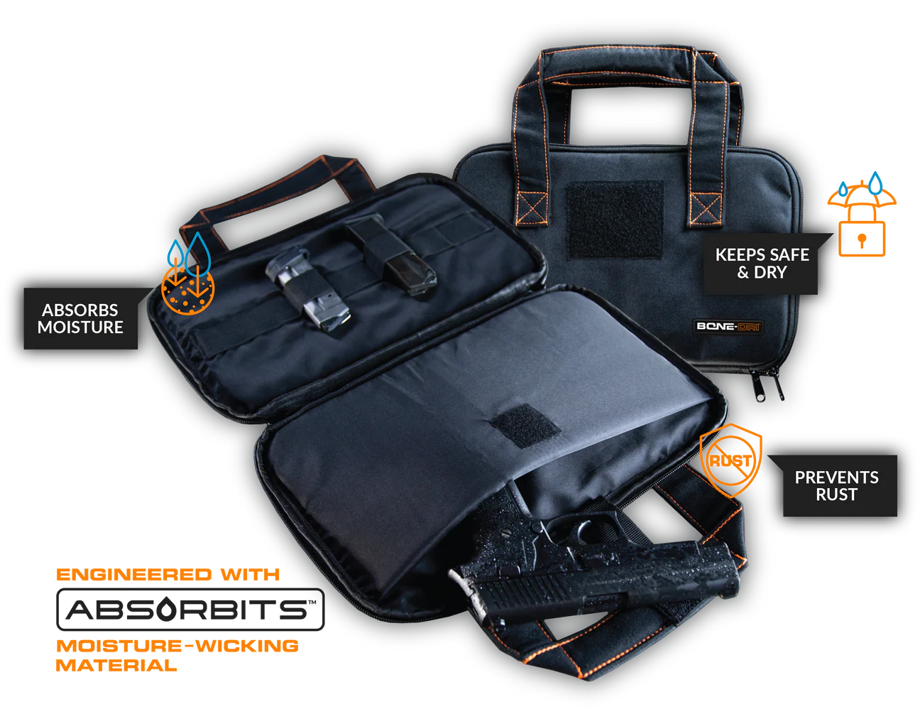 Bone-Dri Rust Prevention Handgun 2.0 Case - Newest Products