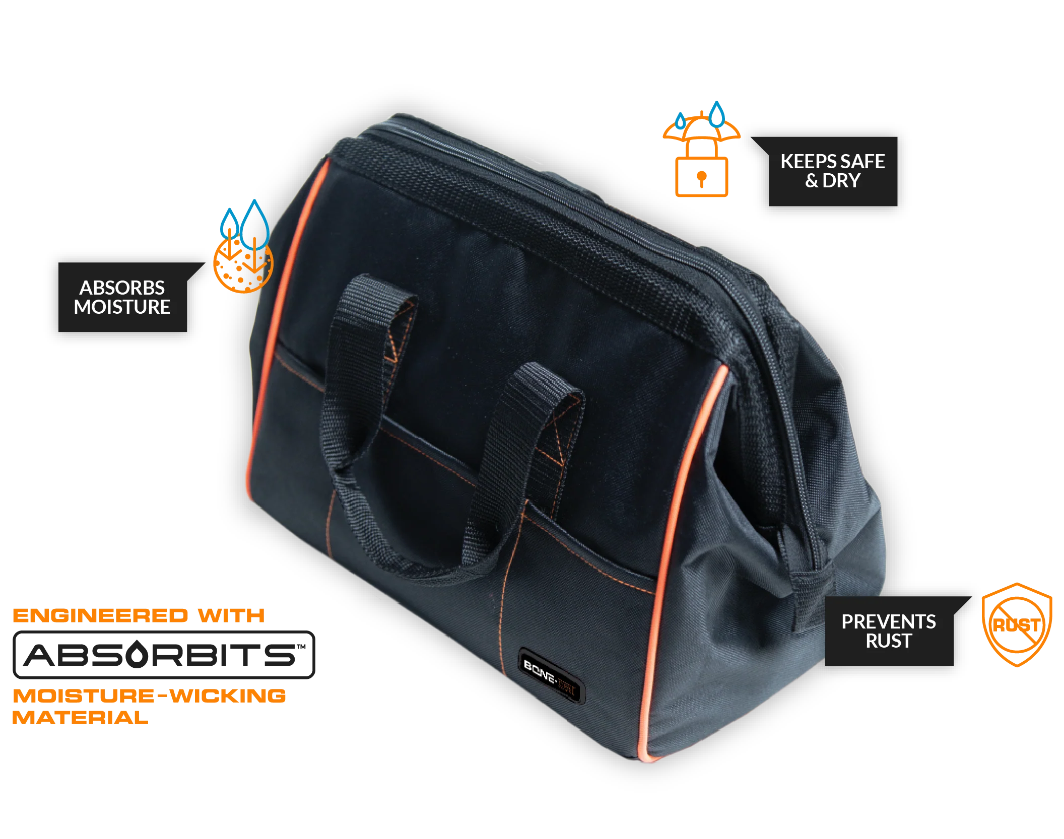 Bone-Dri Rust Prevention Range & Tool Bag AD100BL - Newest Products