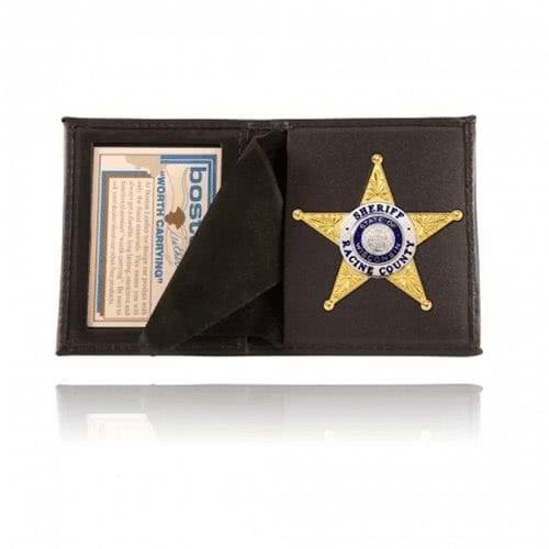 Boston Leather Book Style Badge Case - Badge Wallets