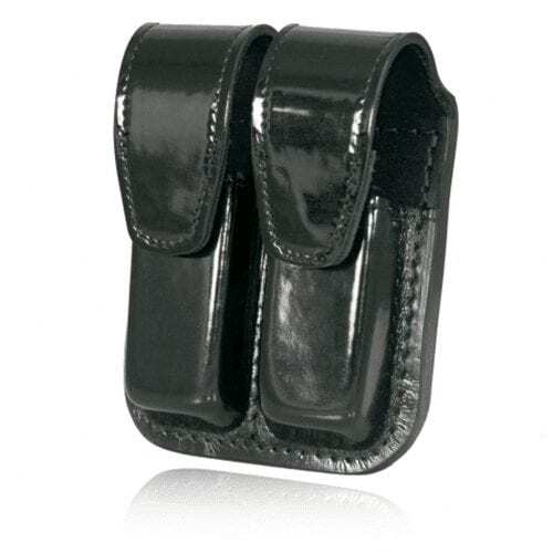 Boston Leather Clip Pouch Double For 45mm - Tactical & Duty Gear
