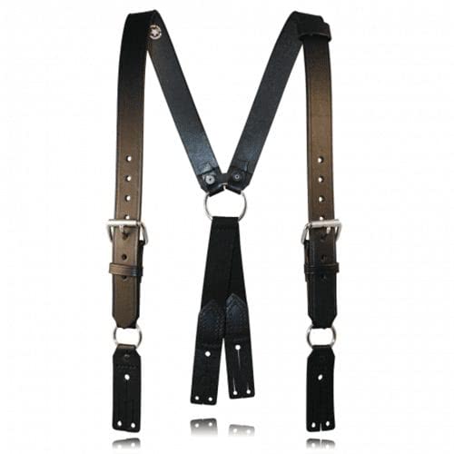 Boston Leather Firefighter's Suspenders Button Attachment - Clothing & Accessories