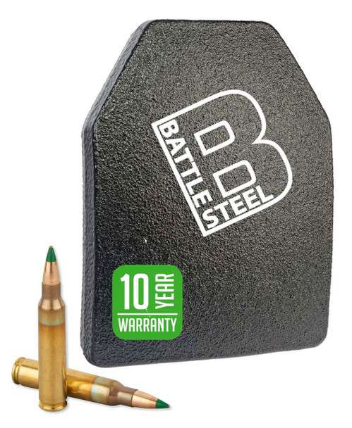 Battle Steel Armor Special Threat Armor Plate - Level III+ - Green Tip Protection BS3+MC1012 - Tactical & Duty Gear