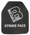 Battle Steel Armor Ballistic Armor Plate - Level IV Shooters Cut - 10" x 12"