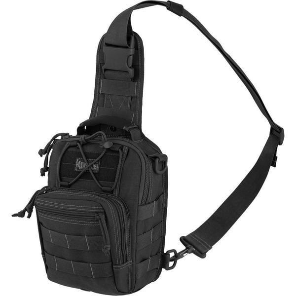 Black Maxpedition Remora Gearslinger CCW Sling Bag 0419 compact ambidextrous EDC sling pack with MOLLE webbing