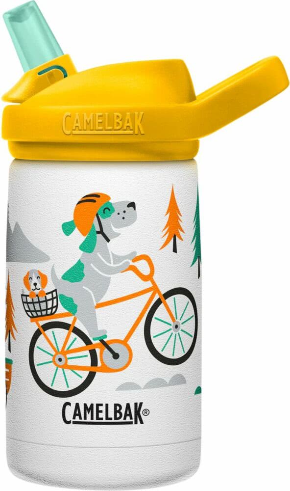 CamelBak Eddy+ Kids 12oz Insulated Stainless Steel Bottle Biking Dogs - Survival & Outdoors