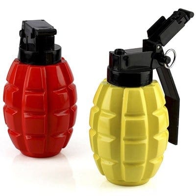 Caliber Gourmet Combat Condiments: Grenade-style Ketchup and Mustard Dispensers - Camping