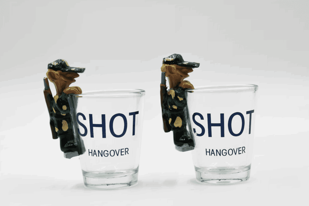 Caliber Gourmet Shot Hangover Shot Glass - Set of 2 CBG-SG-1058 - Newest Arrivals