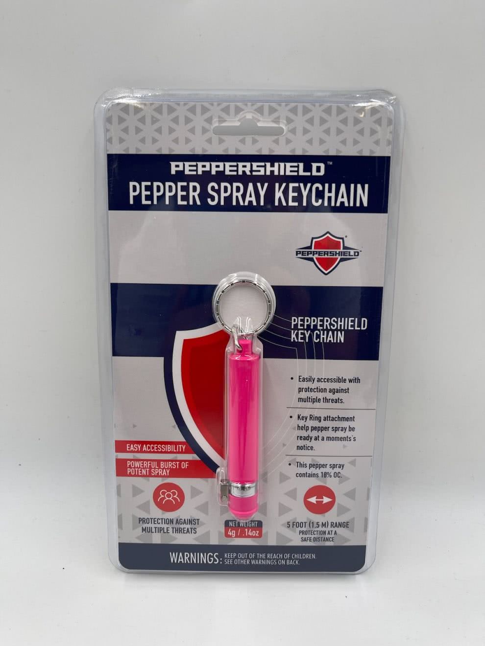 PEPPERSHIELD KEYCHAIN GUARD 1/2 OZ - PINK - Newest Arrivals