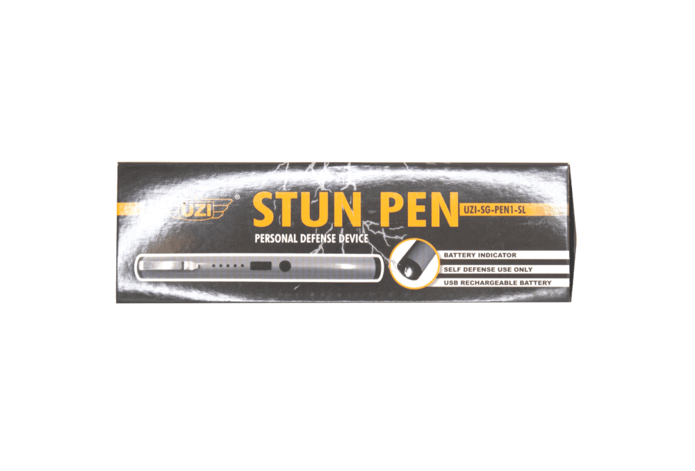 UZI Defense Stun Pen with Clip - Silver UZI-SG-PEN1-SL - Newest Arrivals